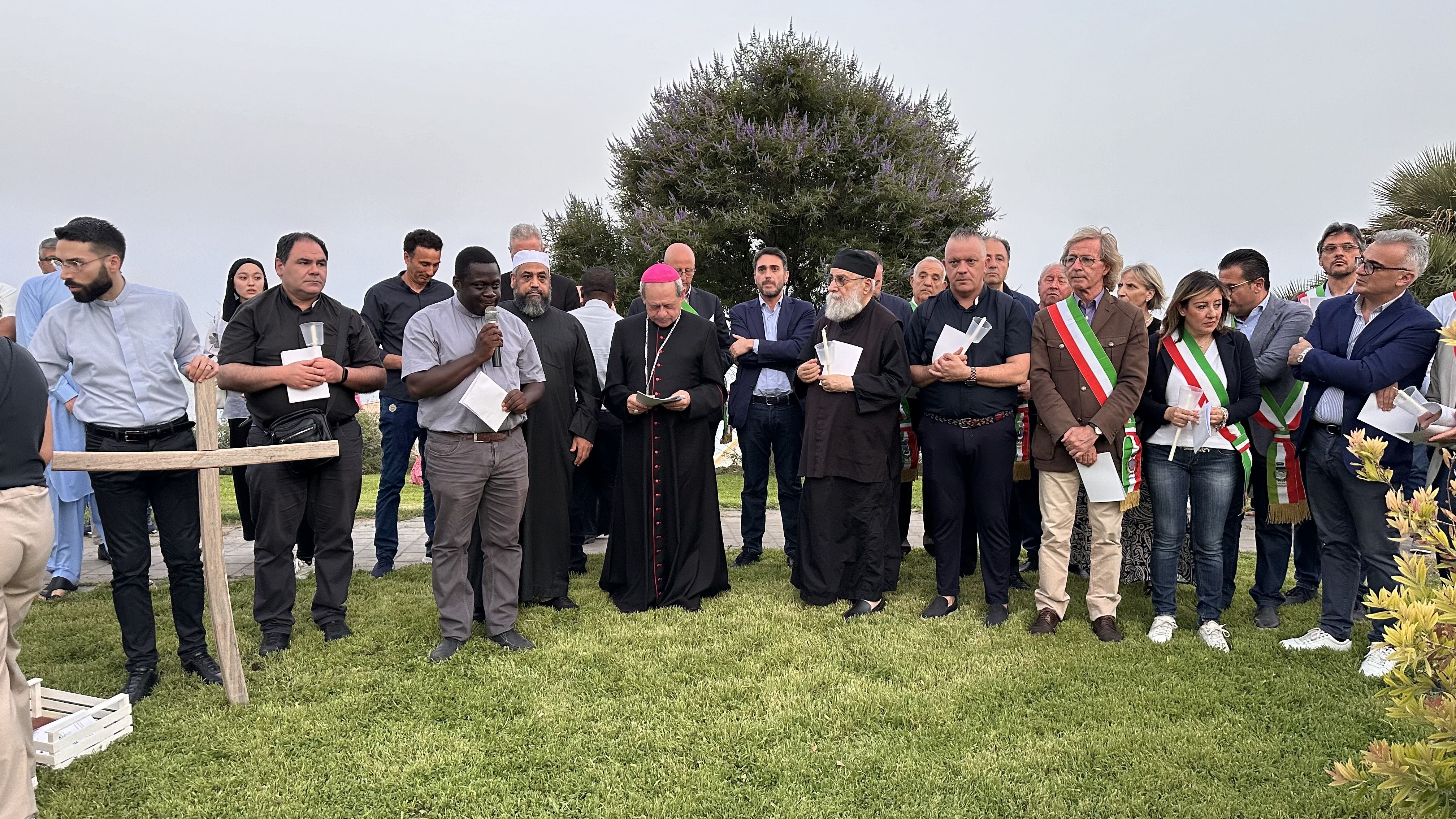 Li Îtalyayê Xirîstiyan û Misilmanan ji bo penaberên Kurd merasîmek li dar xistWêne: Zinar Şîno/Rûdaw