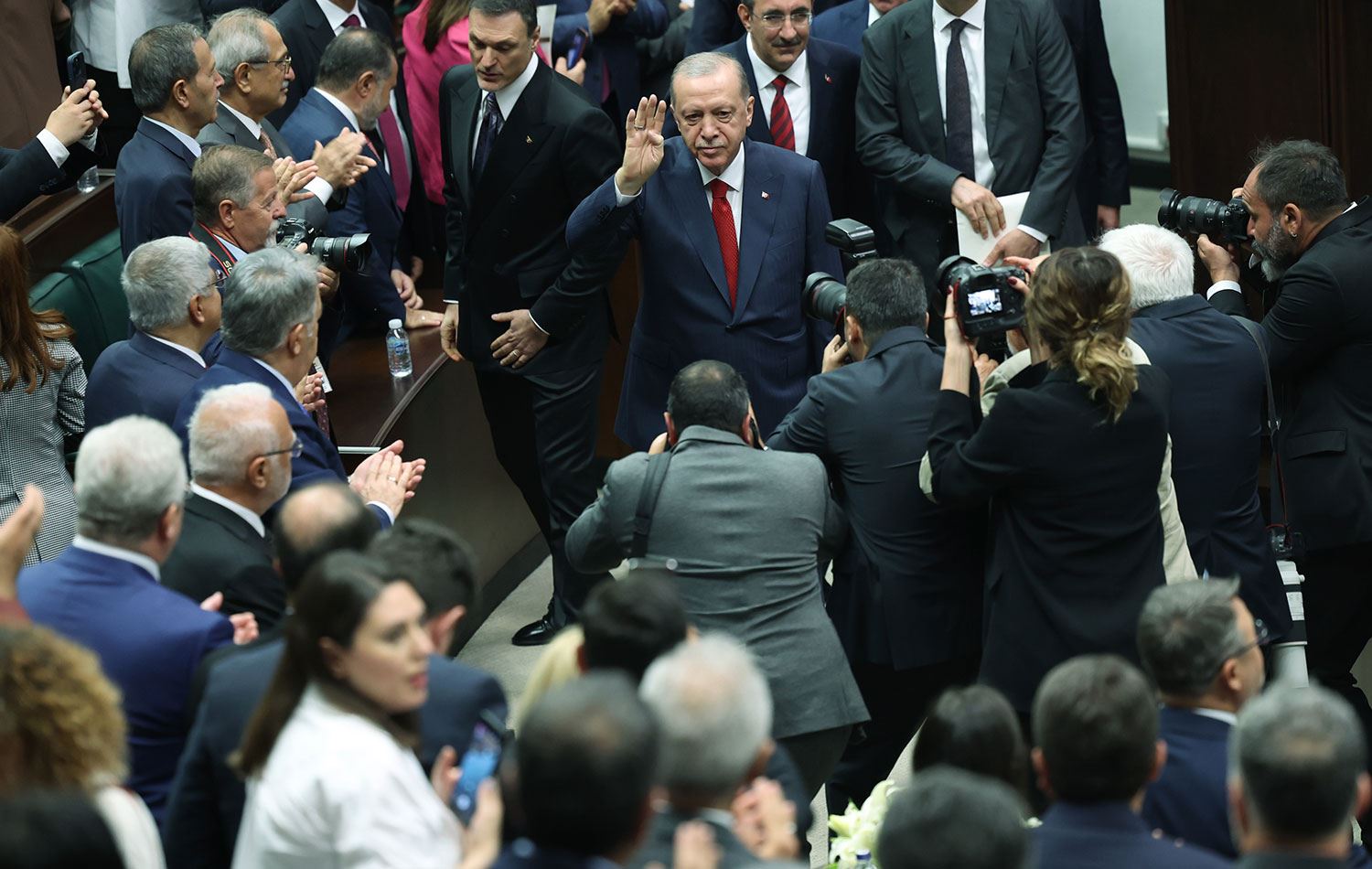 Erdoğan, AK Parti Meclis grup toplantısında konuştu. / AA
