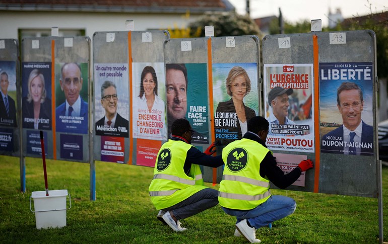 دیمەنی کەمپەینی هەڵبژاردنی پەرلەمانی فەرەنسا.