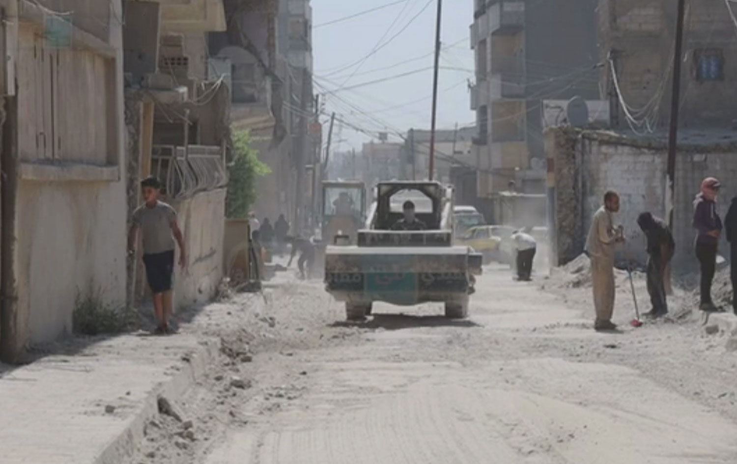 Rêveberiya Xweser rêyên Reqayê qîr dike / Wêne: Ji ber dîmenan 
