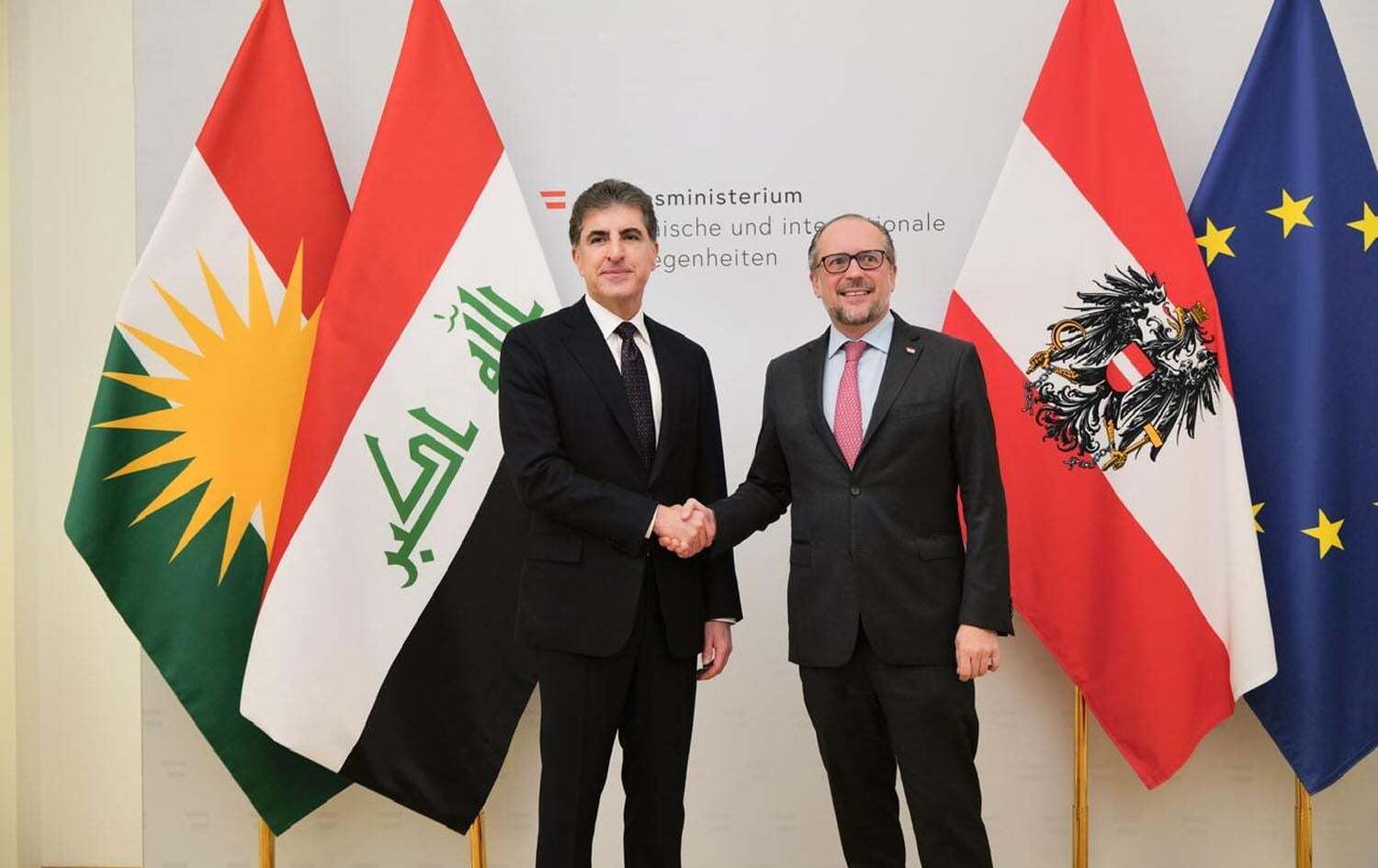 President Barzani meets Austrian FM in Vienna