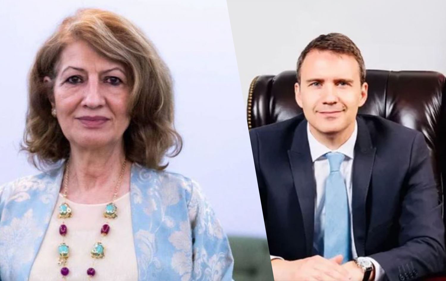 Şanaz Îbrahîm Ehmed û Anil Bora Înan /Wêne: Rûdaw Grafîk