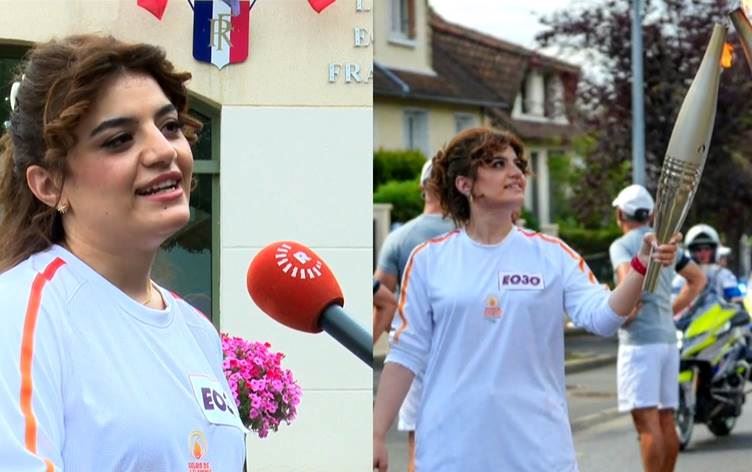 Wezirşvana Kurd Şîlan Şemal bi hilgirtina meşxeleya olîmpiyadê ya Parîsê ket dîrokê