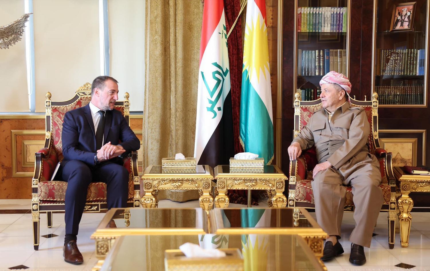 Serok Barzanî û Konsulê Giştî yê Fransayê civiyan / Wêne: Ofîsa Serok Barzanî