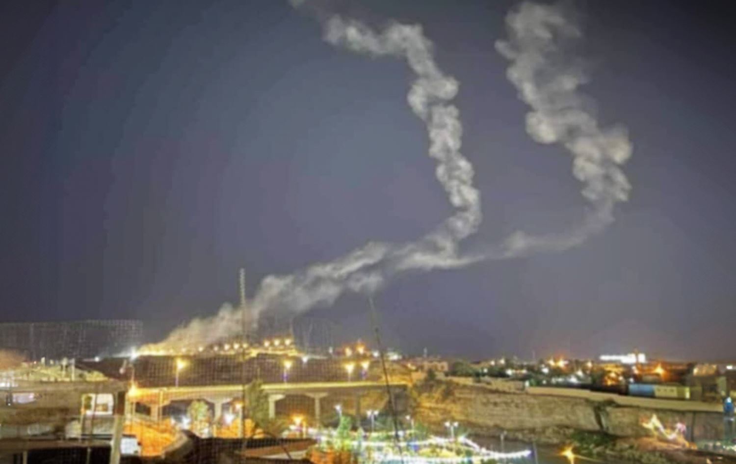 صاروخان من حديثة يستهدفان عين الأسد في الأنبار