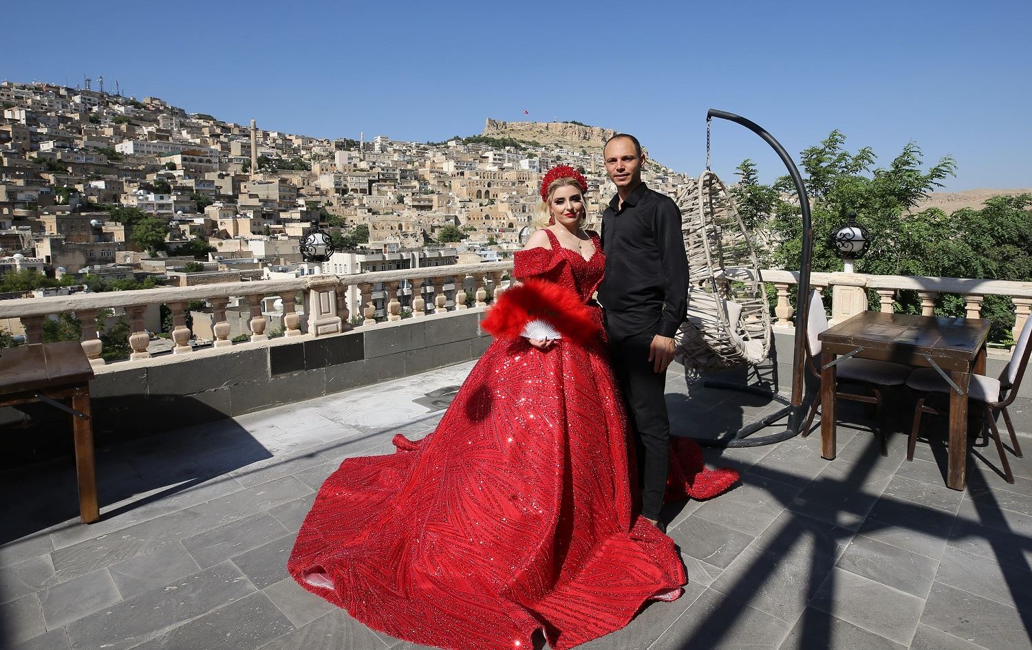 Bûka û zavayek li Mêrdînê / Wêne: AA