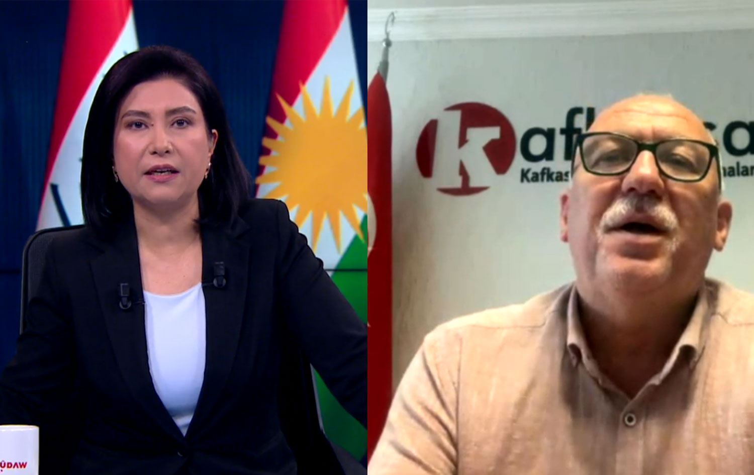 KAFKASSAM Başkanı Hasan Oktay Hevidar Zana'nın bültenine katıldı