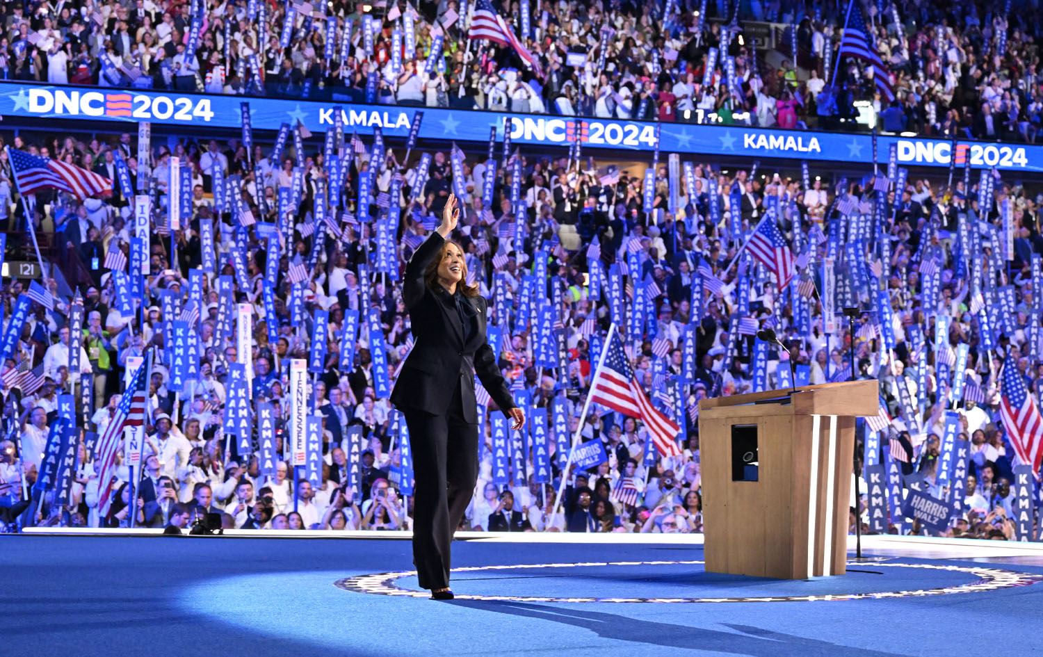 Kamala Harris accepts Democratic presidential nomination