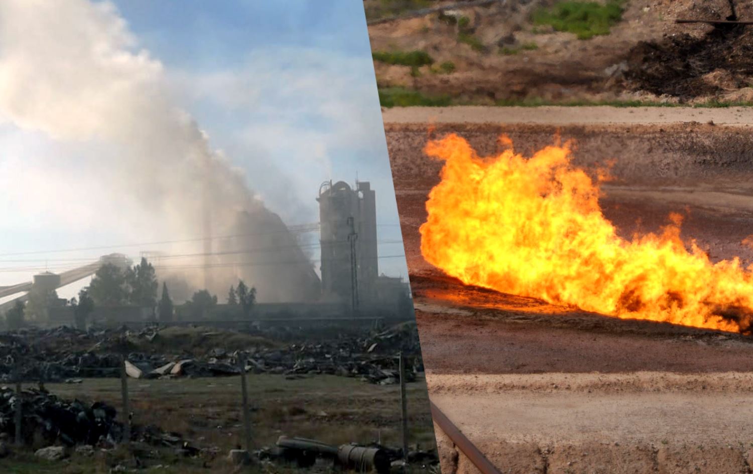 شعلات النفط ومعمل الاسمنت أبرز ملوثات البيئة في كركوك