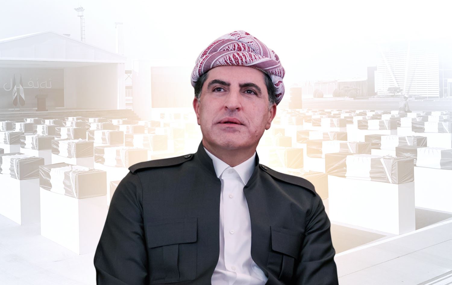 Serokê Herêma Kurdistanê Nêçîrvan Barzanî /Wêne: Rûdaw Grafîk