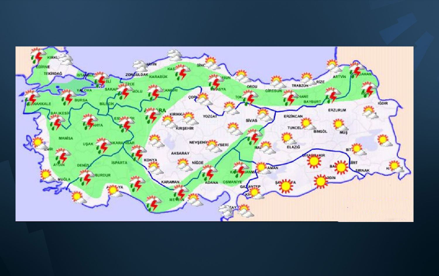 Meteorolojiden sağanak yağış uyarısı