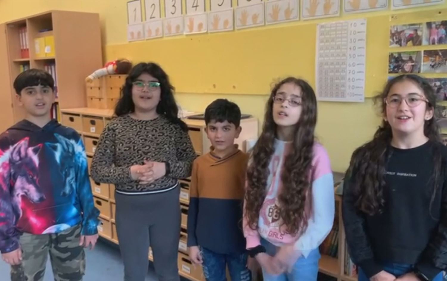 Xwendekarên dersa Kurdî\ Wêne: Rûdaw