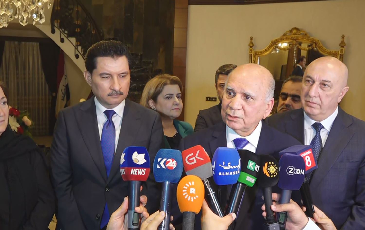 فوئاد حوسێن: کێشەی مووچەی مانگی حەوت چارەکرا و مانگی هەشتیش چارە دەکرێ