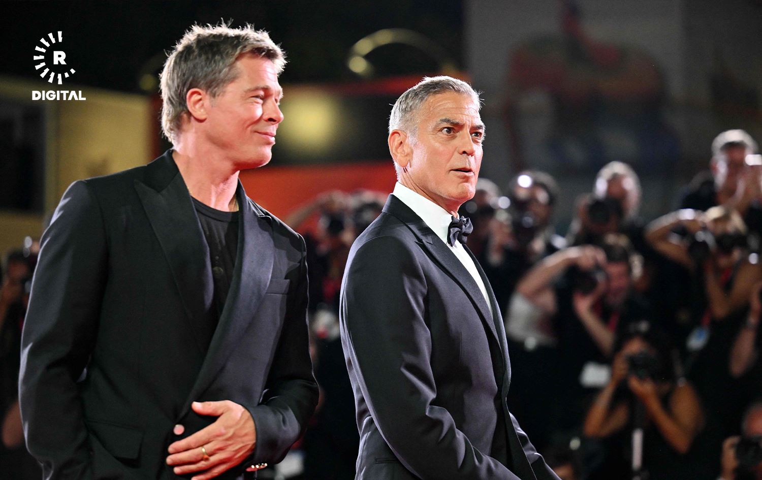 جۆرج کلۆنی لەگەڵ هاوژینەکەی و براد پیت بەبێ خۆشەویستەکەی لەسەر فەرشی سووری فێستیڤاڵی ڤێنس دەرکەوتن