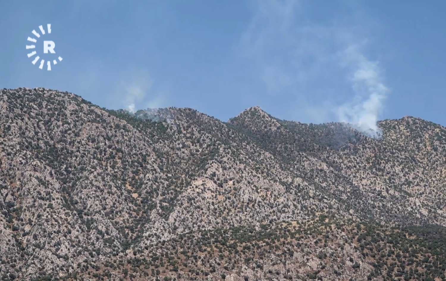 TSK uçaklarının bombardımanından bir kare