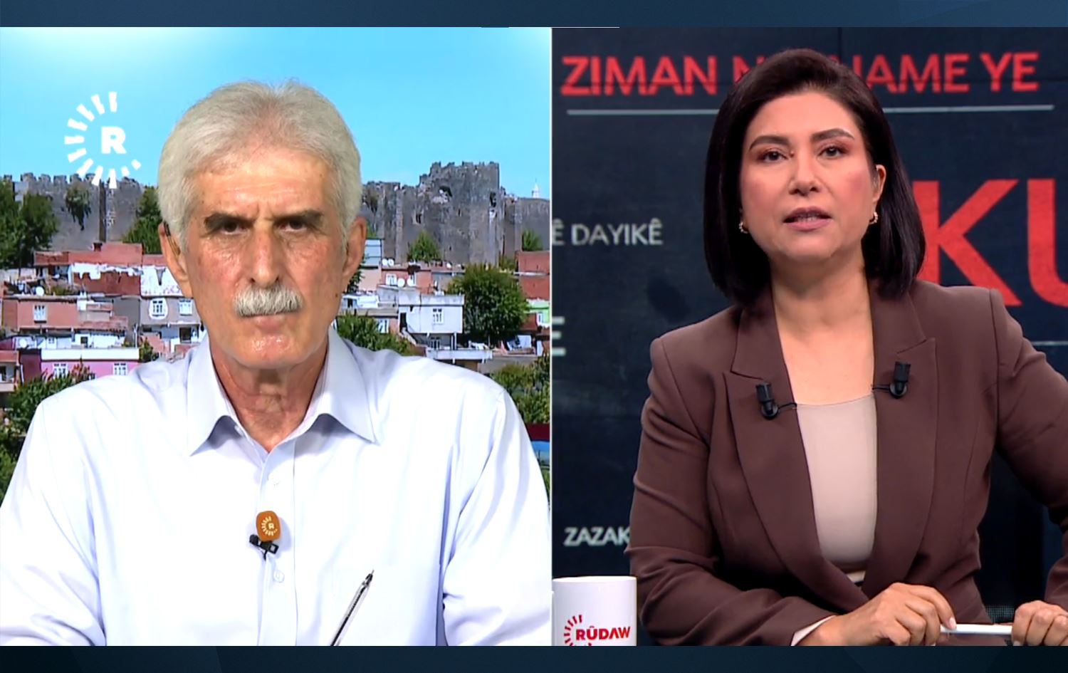 Berdevkê Platforma Zimanê Kurdî Şerefxan Cizîrî bû mêvanê bultena Rûdawê