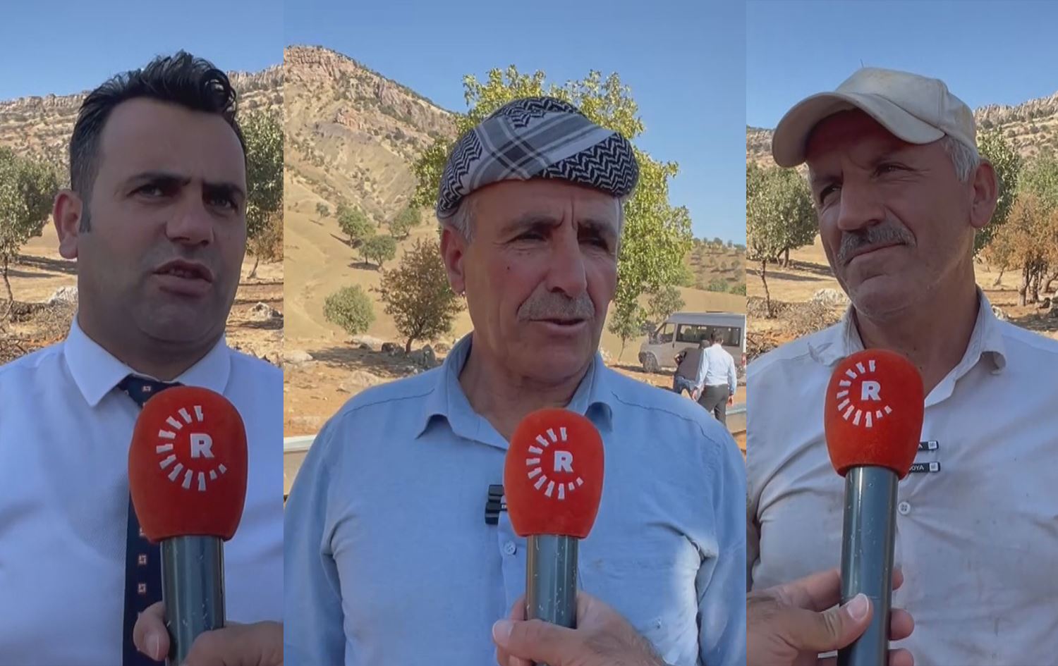 Şaredarê Rûbarokê û 2 ajeldar/Wêne: Rûdaw Grafîk