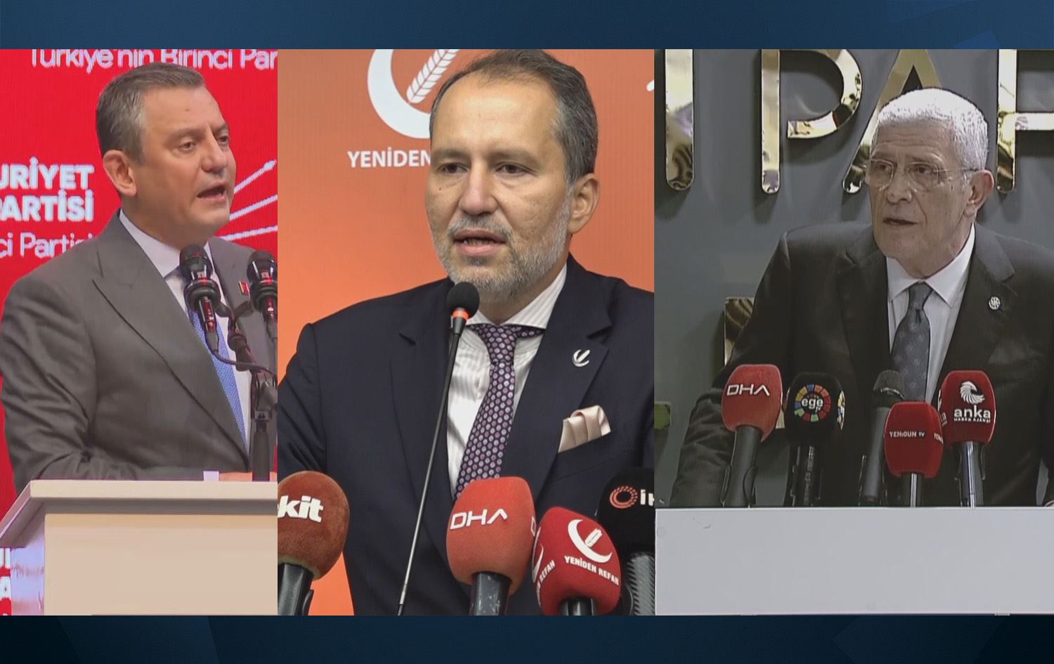 Serokên partiyên mixalefetê/Wêne: Rûdaw Grafîk