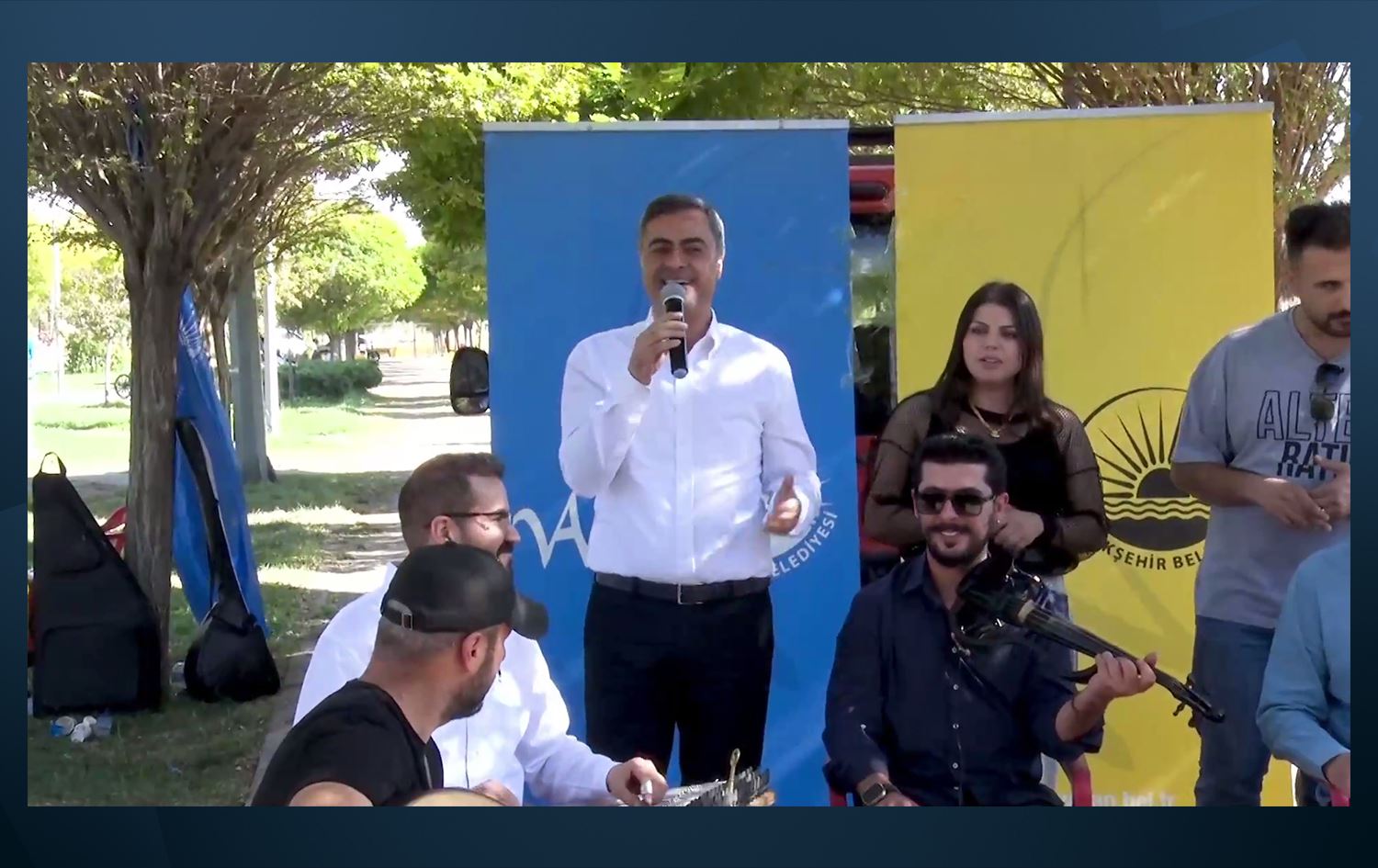 Serokê Şaredariya Bajarê Mezin a Wanê Abudullah Zeydan / Wêne: Ji vîdeoya Şaredariya Wanê