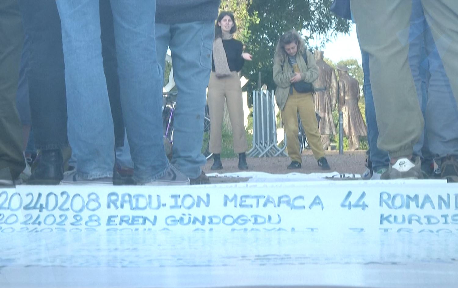 Merasîma bibîranîna koçberên ku canê xwe ji dest daye\ Wêne: AFP