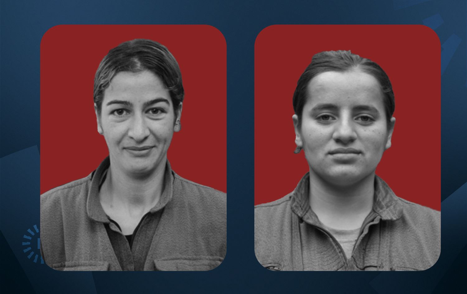 Dîdar Jinda û Derya Botan / Wêne: HPG - Rûdaw Grafîk