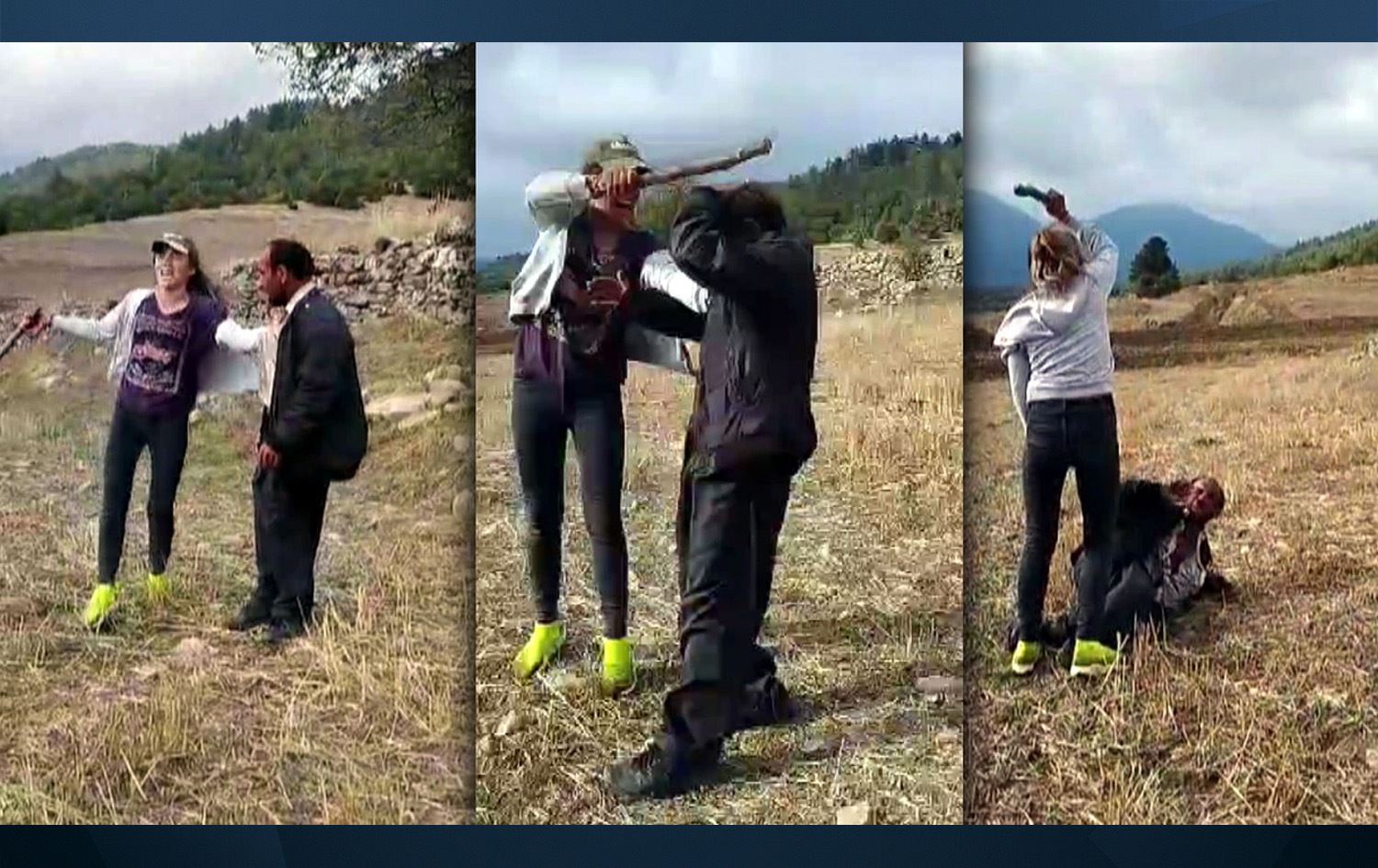 Du xwişkan li şivanekî astengdar xist / Wêne: Medyaya civakî