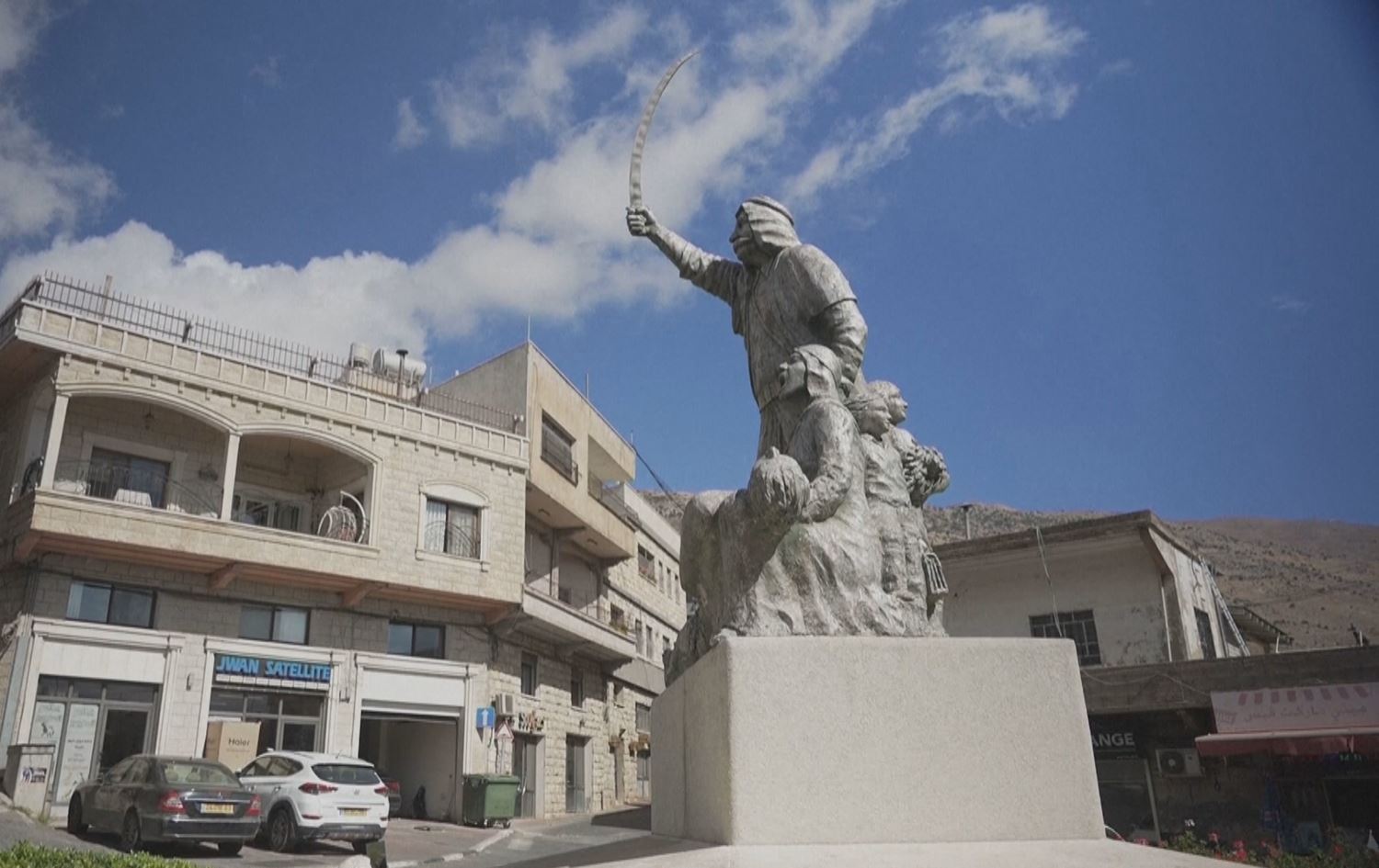 Girê Colanê tenê 12 kîlometreyan dûrî başûrê Libnanê ye / Wêne: Ji dîmenan