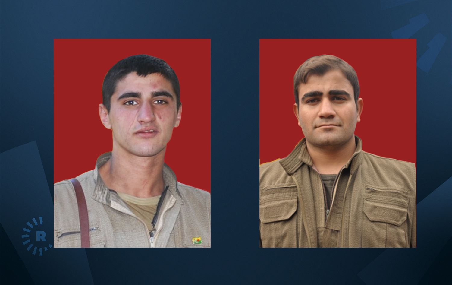 Reşîd Farqîn û Îbrahîm Mêrdîn / Wêne: HPG-Rûdaw Grafîk