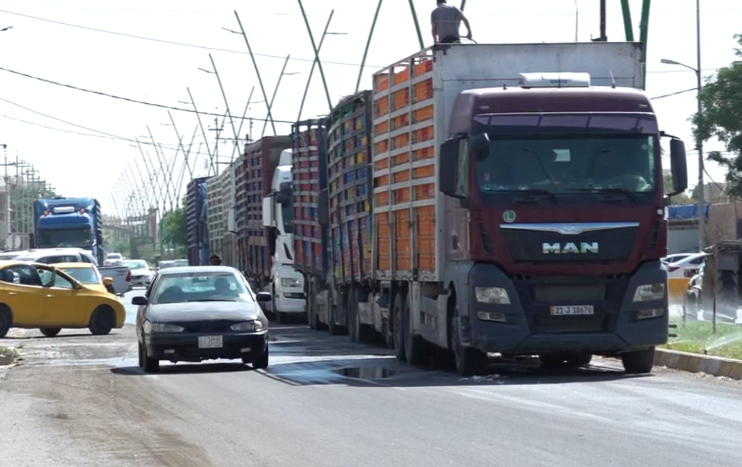 لە کەرکووک دەست بەسەر 13 کامیۆن مریشکی زیندووی هەرێمی کوردستاندا دەگیرێت