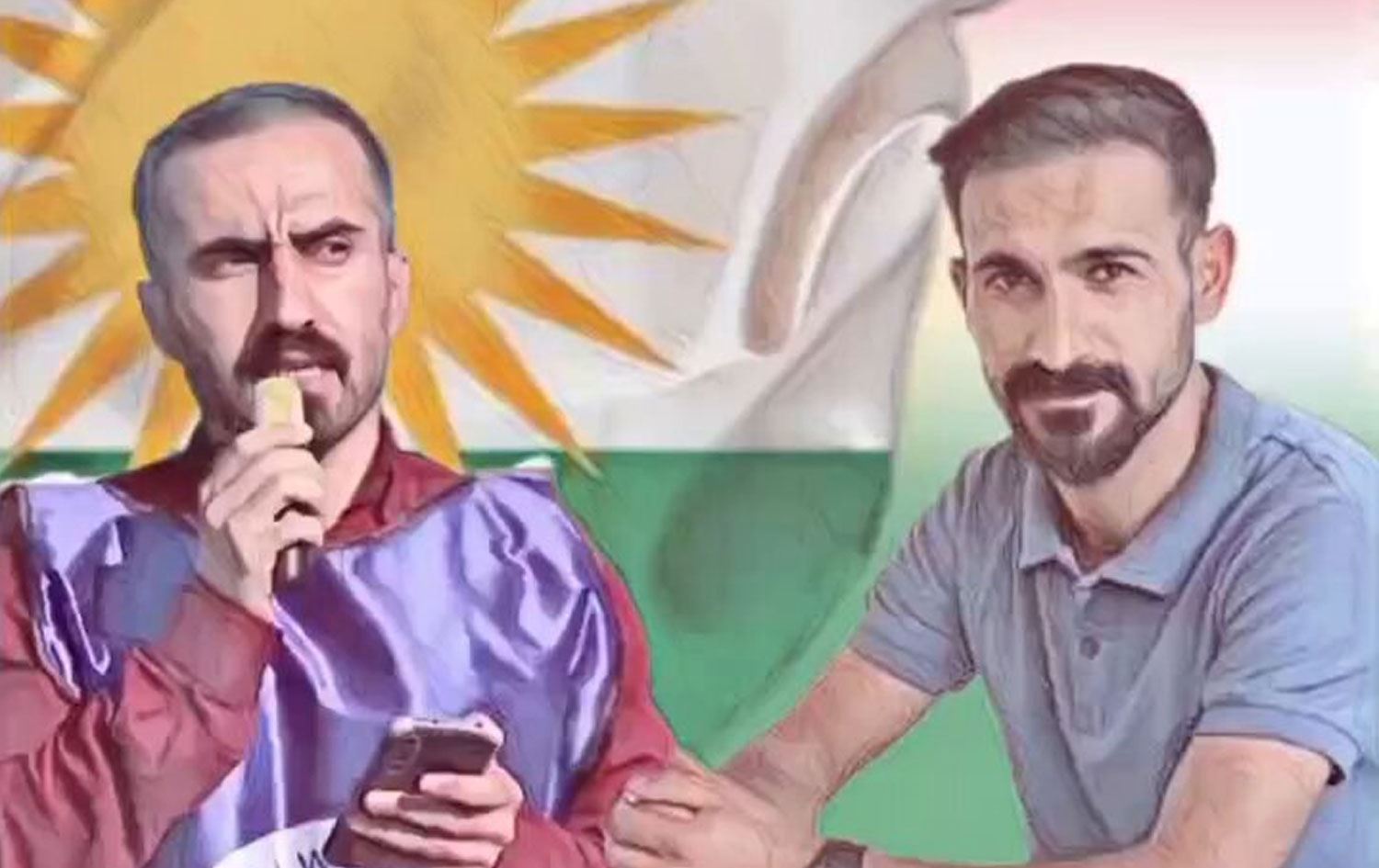 Ferîd Azad û Behced Çiftçî /Wêne: PCS