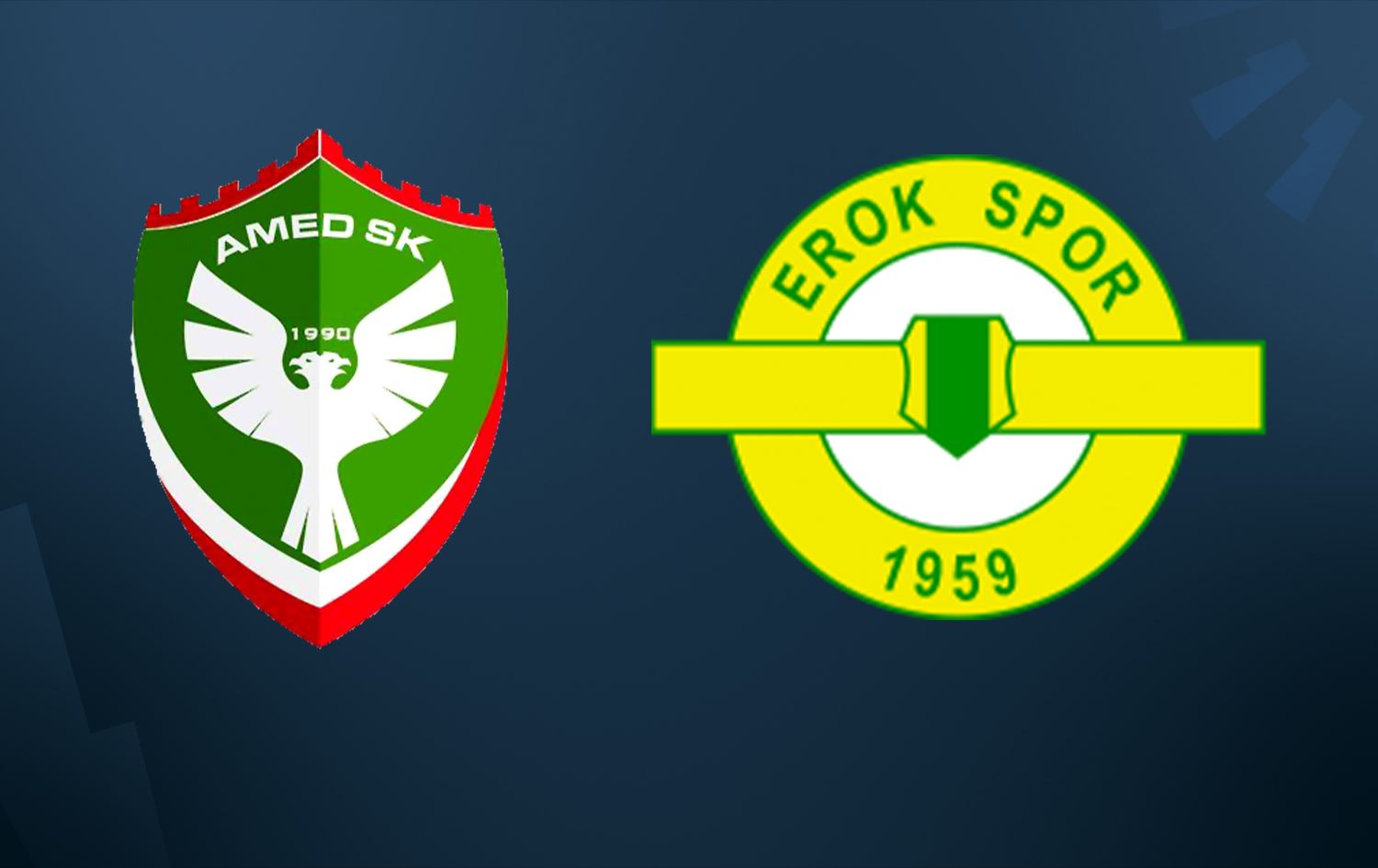 Logoyên Amedspor û Esenler Eroksporê / Wêne: Rûdaw Grafîk