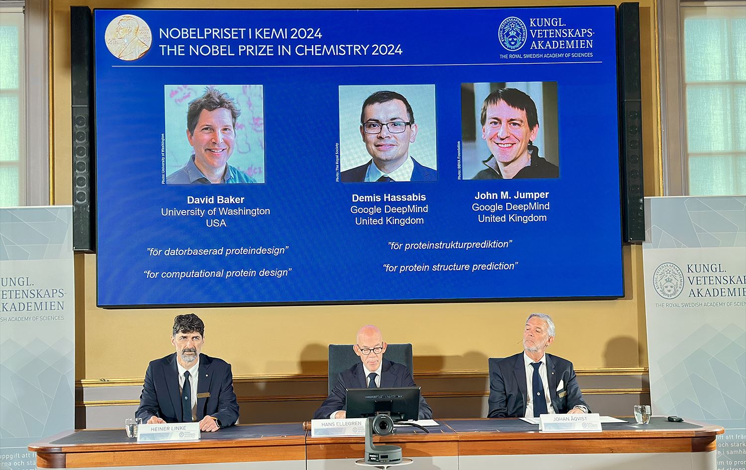Akademiya Zanistên Qraliyetê ya Swêdê xwediyên Xelata Nobelê ya Kîmyayê eşkere kirin / Wêne: AA