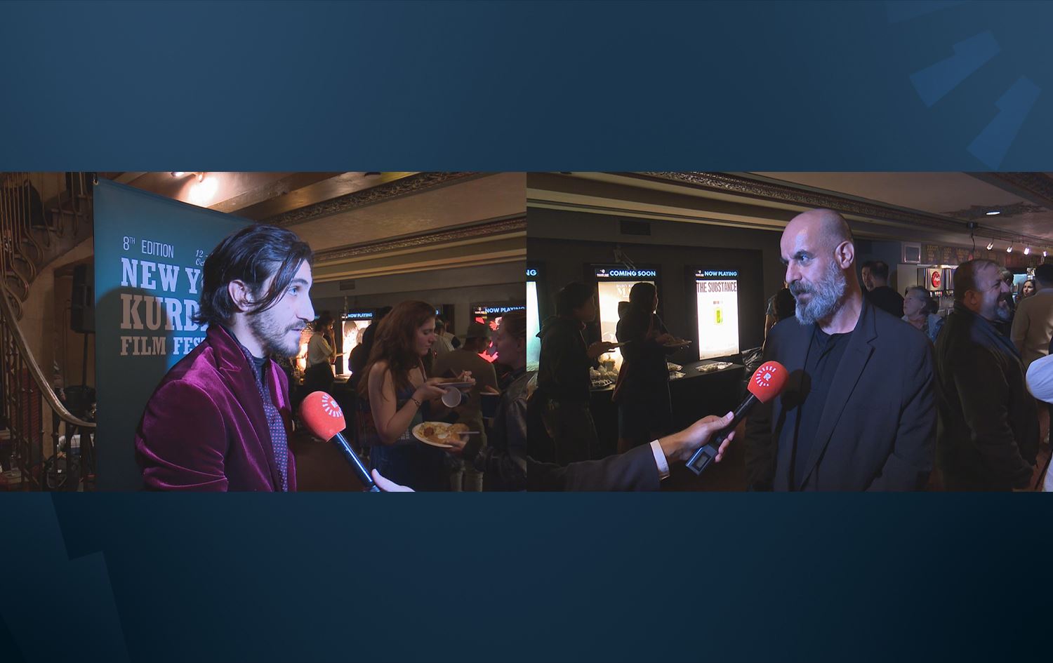 Hussein Smko û juriyê festîvalê Şener Ozmen / Wêne: Rûdaw Grafîk