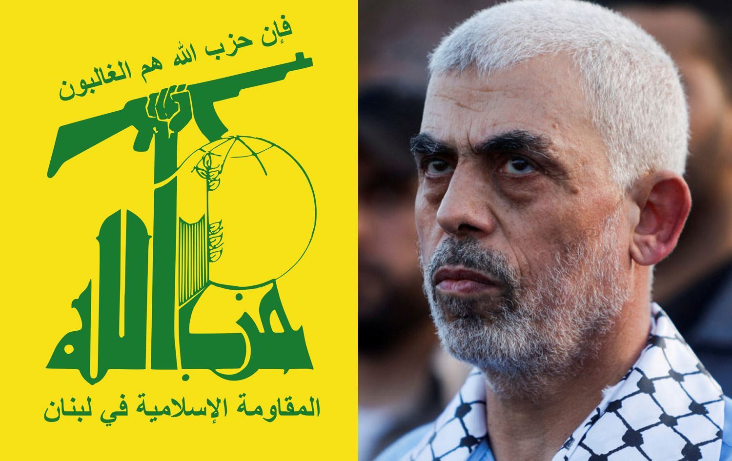 Alaya Hizbulahê û Yehya Sînwar Wêne\ Rûdaw Grafîk