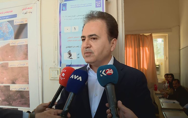 پشتیوان سادق، بەرپرسی رێکخستنی هەولێری پارتی دیموکراتی کوردستان کە هاوکات وەزیری ئەوقاف و کاروباری ئایینیی هەرێمی کوردستانە