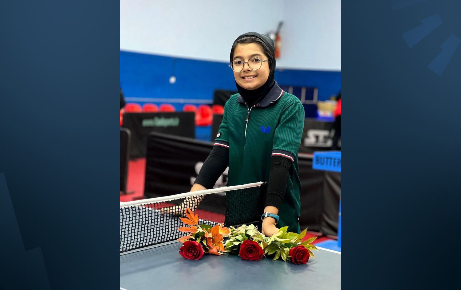 کچە وەرزشڤانێکی کرماشانی لە یاریی تێنس پلەی یەکەمی لە سەر ئاستی ئێران بەدەستهێنا