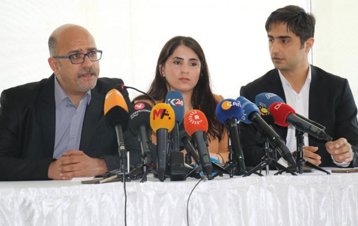 Öcalan'ın avukatları açıklama yaptı. / Foto: Rûdaw