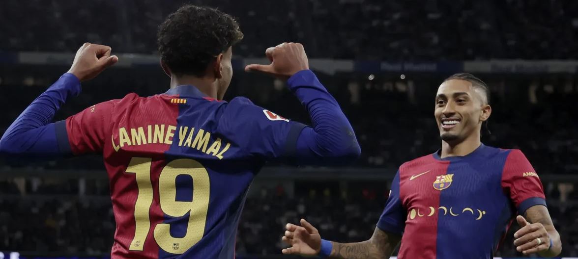 رافینیا و لامین لە کلاسیکۆ