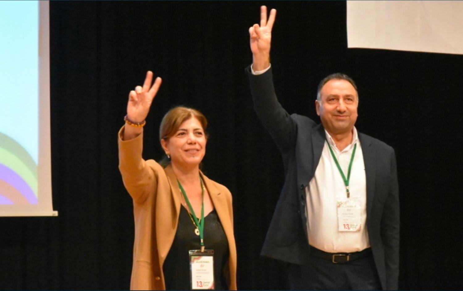 Meral Daniş Beştaş û Alî Kenanoglu / Wêne: Medyaya civakî