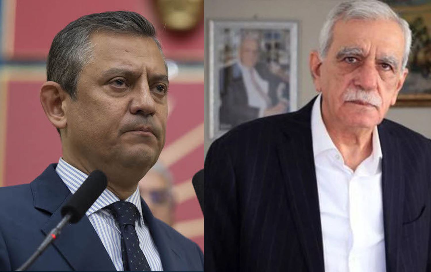 Ozgur Ozel û Ahmet Turk\ Wêne: Rûdaw Grafîk