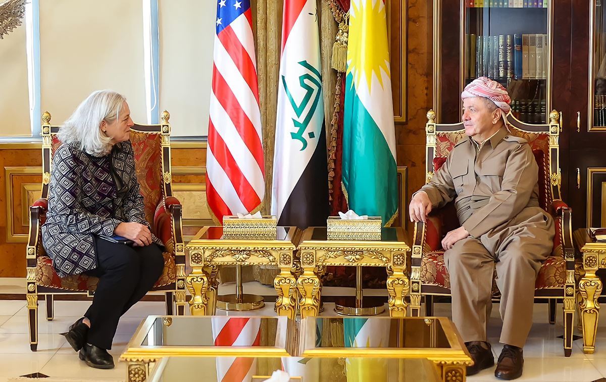 Serok Mesûd Barzanî û Alina Romanowski / Wêne: Ofîsa Barzanî