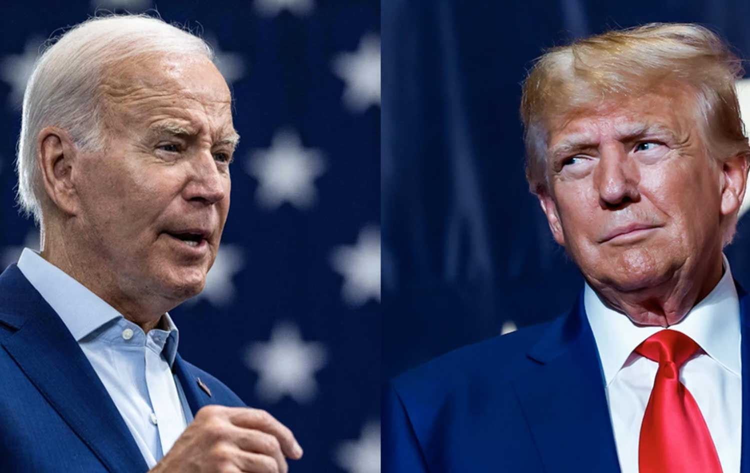 جۆ بایدن و دۆناڵد ترەمپ