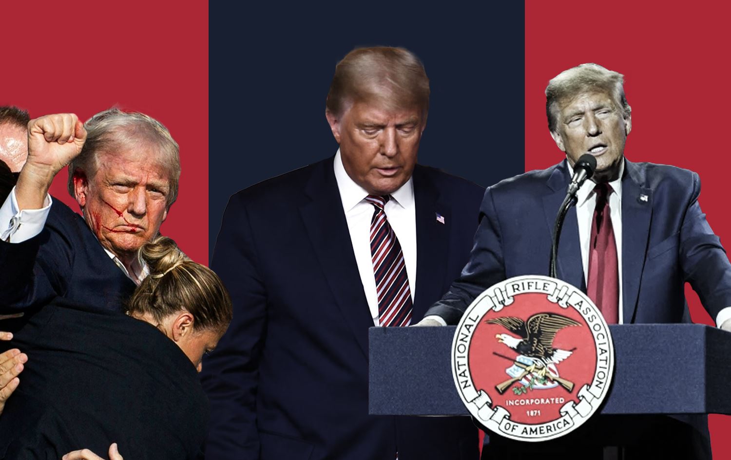 چەند وێنەیەکی دۆناڵد ترەمپ، سەرۆکی هەڵبژێردراوی ئەمریکا