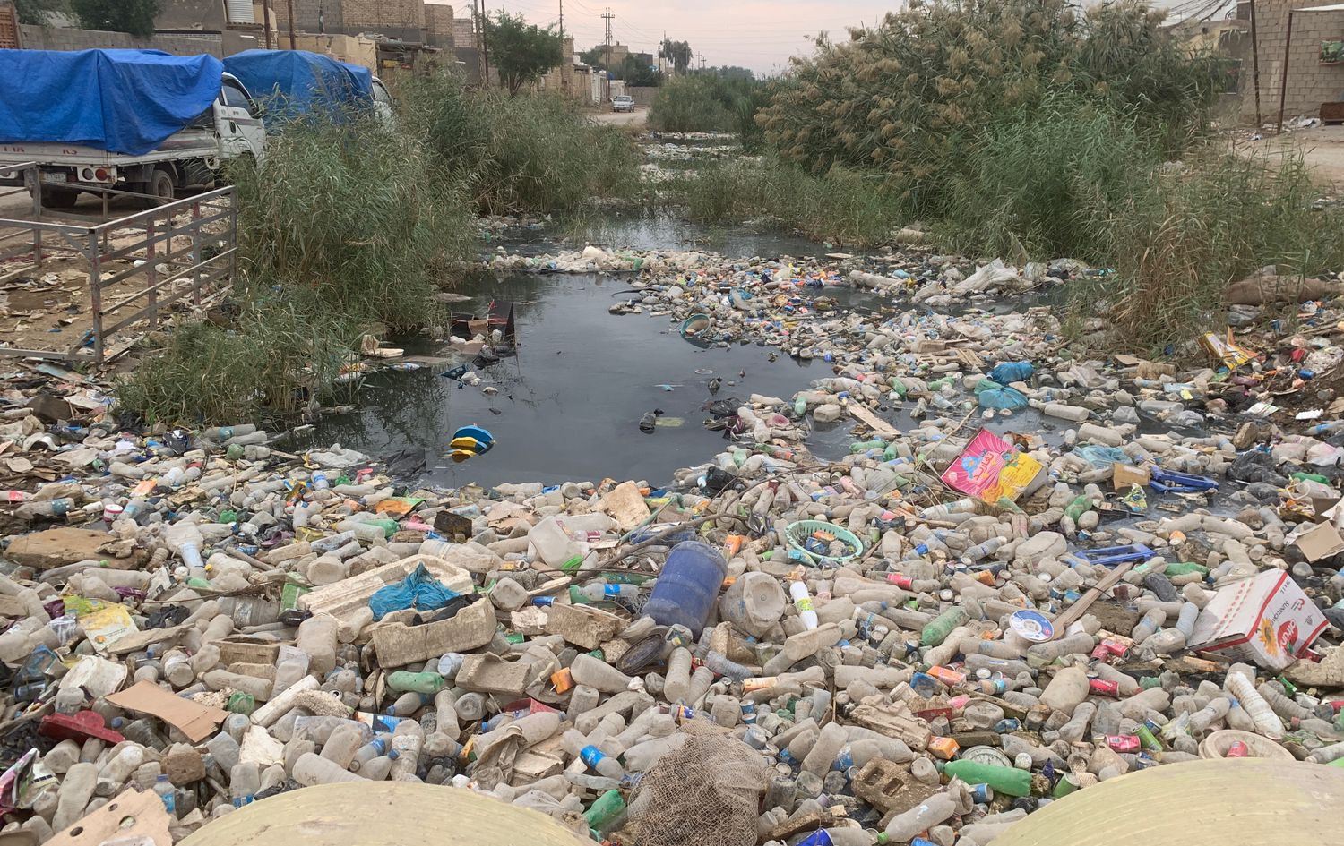 تلوث نهر القاسم يهدد حياة آلاف المواطنين في بابل