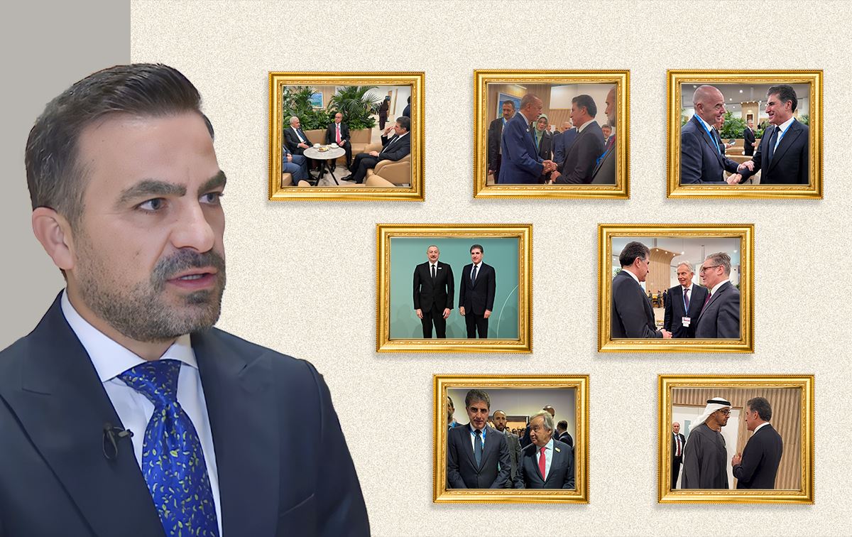 نیاز ساڵح. وێنەکانی دیکە بەشێک لە دیدارەکانی نێچیرڤان بارزانی-ن لە باکوو