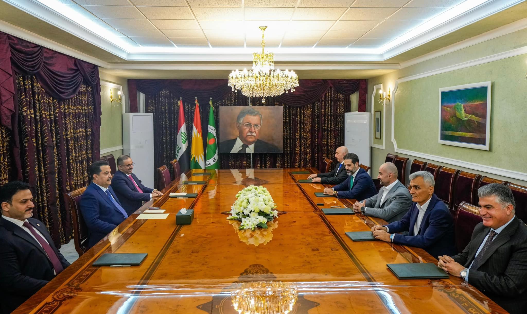 Sudani ve Bafıl Talabani görüşmesi/Foto: Irak Başbakanlık Ofisi