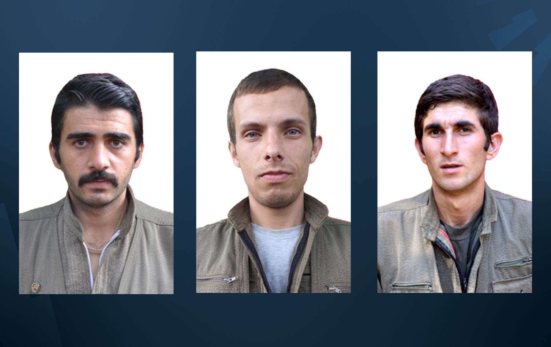 Xemgîn Oremar, Rêber Dizê û Xwînrêj Spêrtî (ji milê çepê ve) /Wêne: HPG