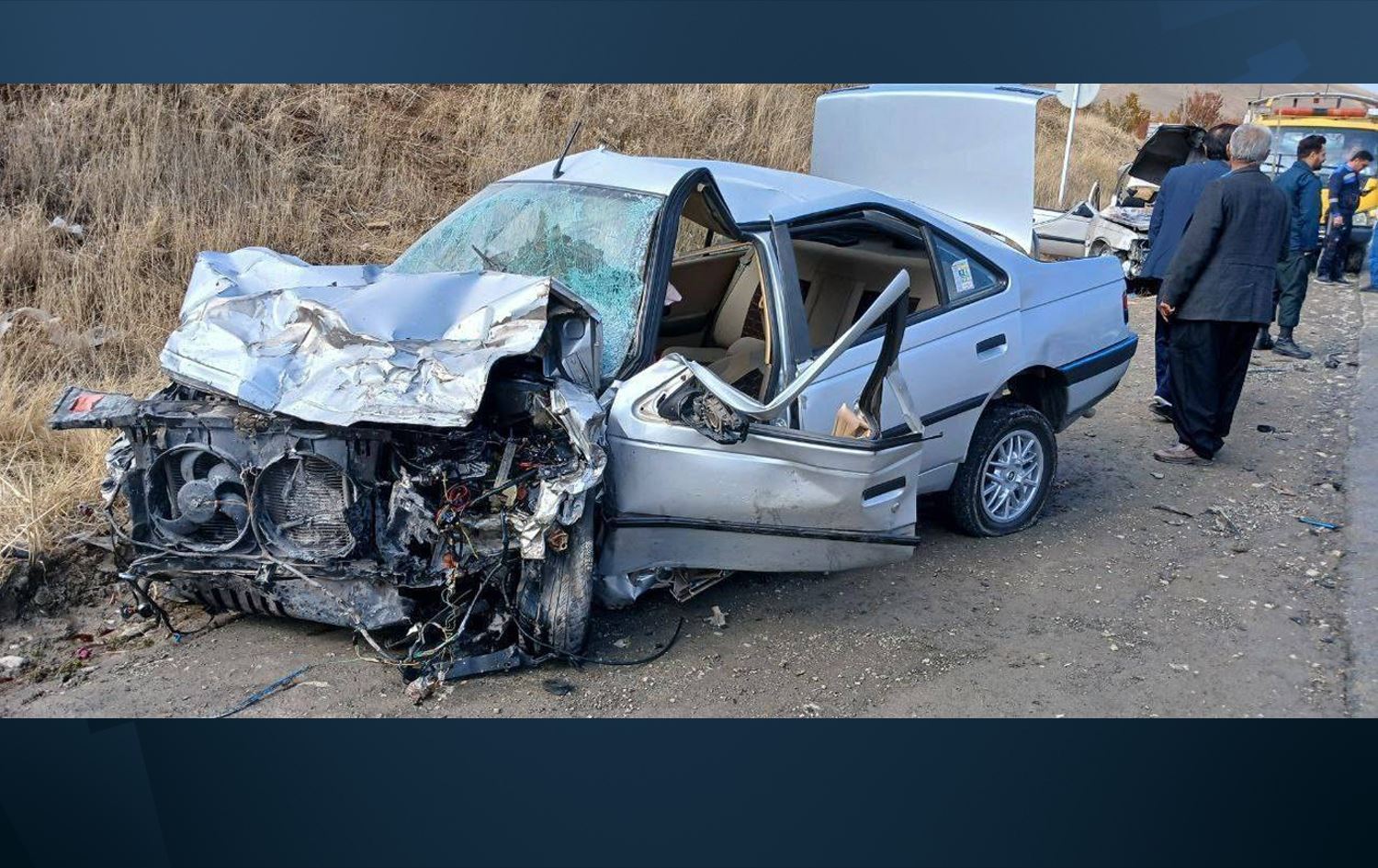 Kaza yerinden görüntü