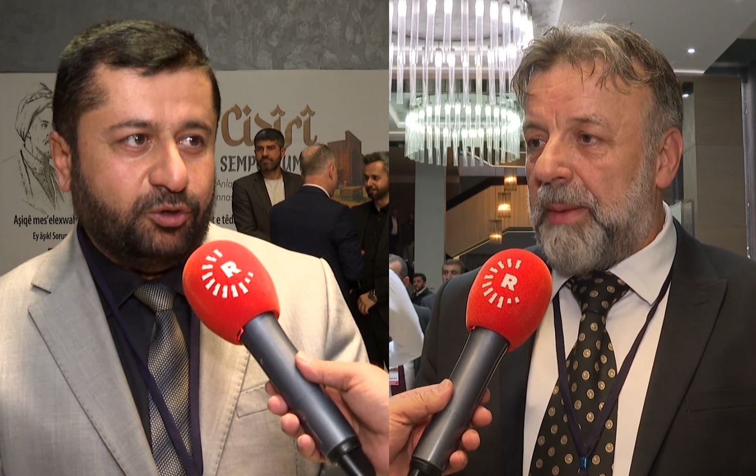Dr.Enes Doskî û Prof.Dr.Kazim Hecîmeylîc\ Wêne û vîdeo: Rûdaw \ 