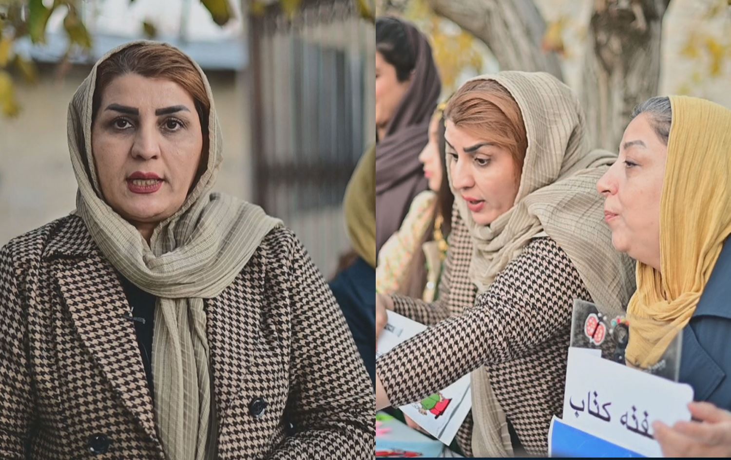 Niştiman Resûlî û wênêyê çalakiyê: Wêne: Rûdaw Grafîk